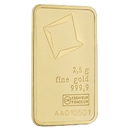 Valcambi sztabka 2,5g